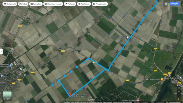 2022 12 15 route afvoer Oldebroekertocht