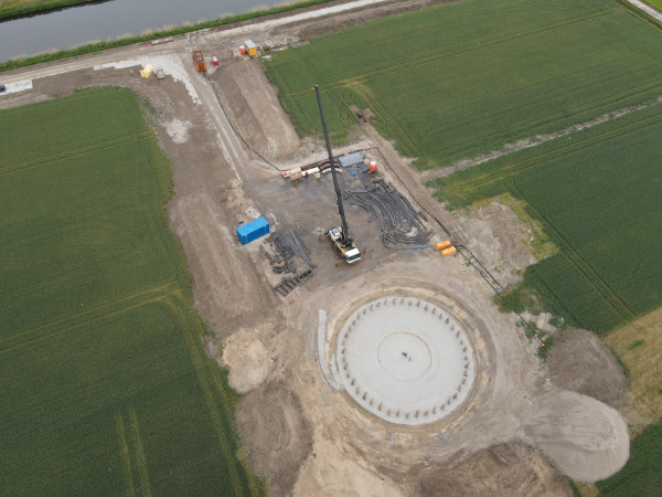 WindplanGroen fundering dronebeeld 6
